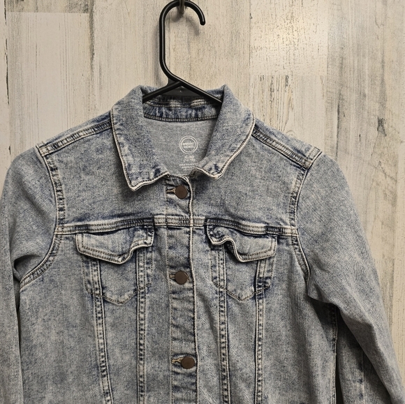 Wonder nation girls size XL 14-16 denim jean jacket - Picture 2 of 7